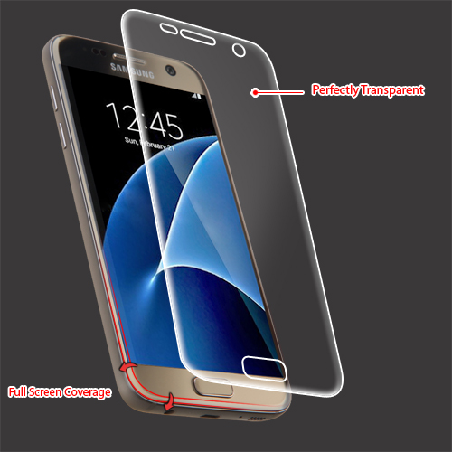 MyBat Screen Protector (with Full Screen Coverage) for Samsung G930 (Galaxy S7) - Clear