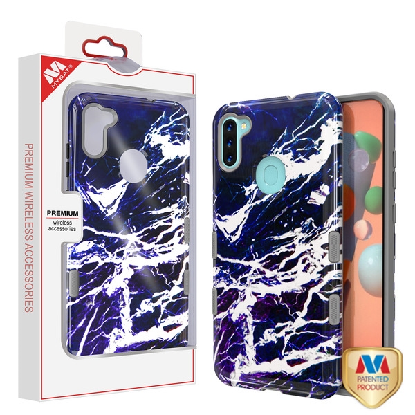 MyBat TUFF Subs Series Case for Samsung Galaxy A11 - Najafabad Marble / Iron Gray