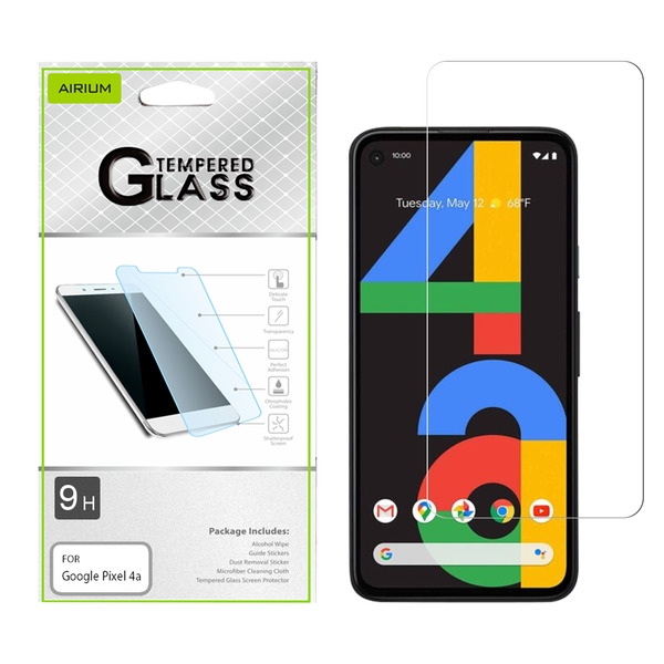 Airium Tempered Glass Screen Protector (2.5D) for GOOGLE Pixel 4a - Clear for Google Pixel 4a - Clear