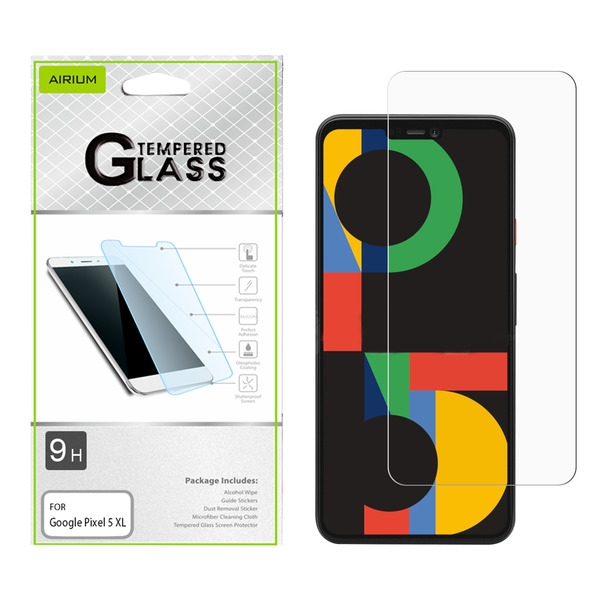 Airium Tempered Glass Screen Protector (2.5D) for GOOGLE Pixel 5 XL - Clear for Google Pixel 5 XL / Pixel 4a 5G - Clear