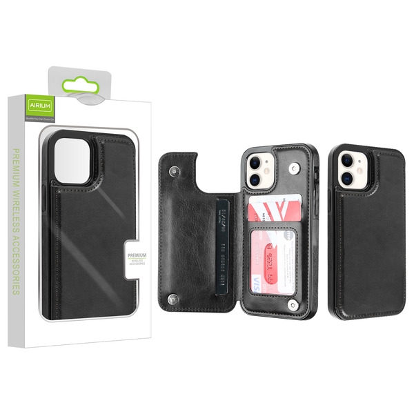 Airium Stow Wallet Case for Apple iPhone 12 mini (5.4) - Black