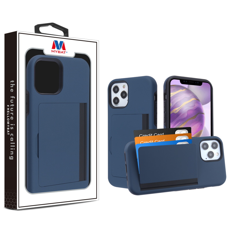 MyBat Poket Hybrid Protector Cover for Apple iPhone 12 Pro Max (6.7) - Ink Blue / Black