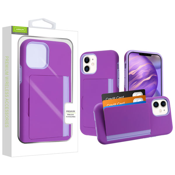 Airium Poket Hybrid Protector Cover for Apple iPhone 12 mini (5.4) - Purple / Light Purple
