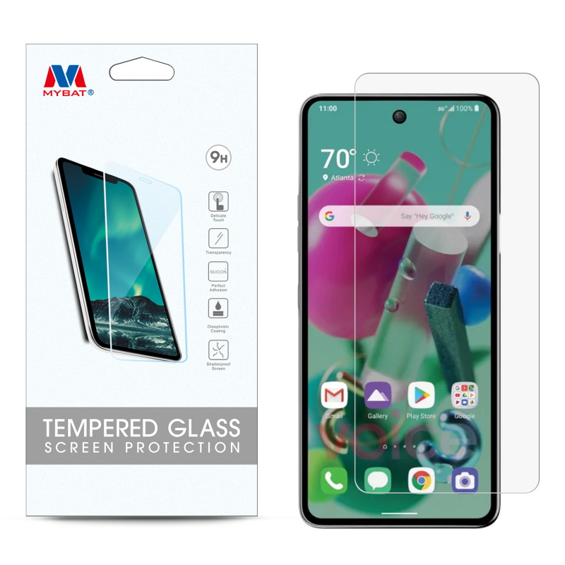 MyBat Tempered Glass Screen Protector (2.5D) for Cricket Grand Lg K92 5G - Clear