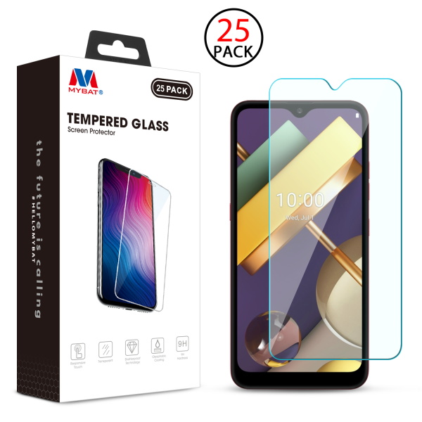 MyBat Tempered Glass Screen Protector (2.5D)(25-pack) for Lg K22 - Clear
