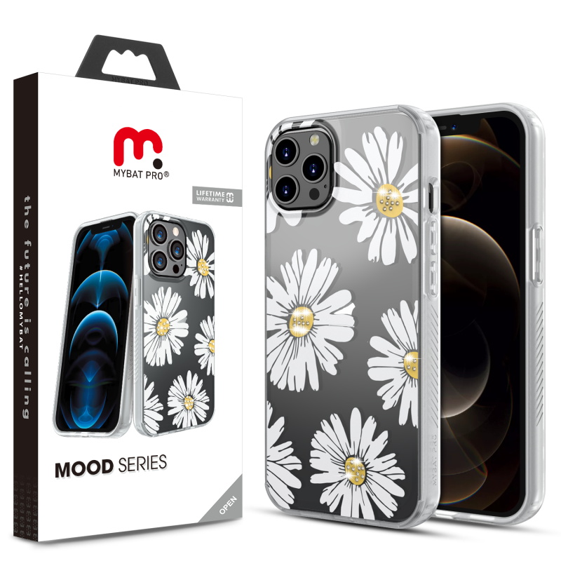 MyBat Pro Mood Diamond Series Case for Apple iPhone 12 Pro Max (6.7) - Happy Daisies