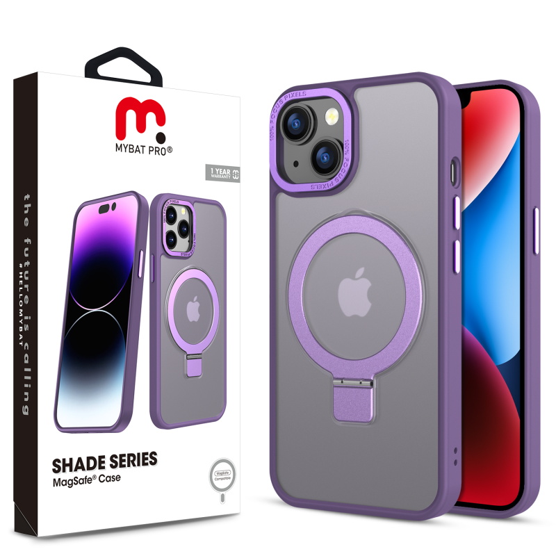 MyBat Pro Shade Series Case w/ MagSafe Ring Stand for Apple iPhone 14 (6.1) - Purple