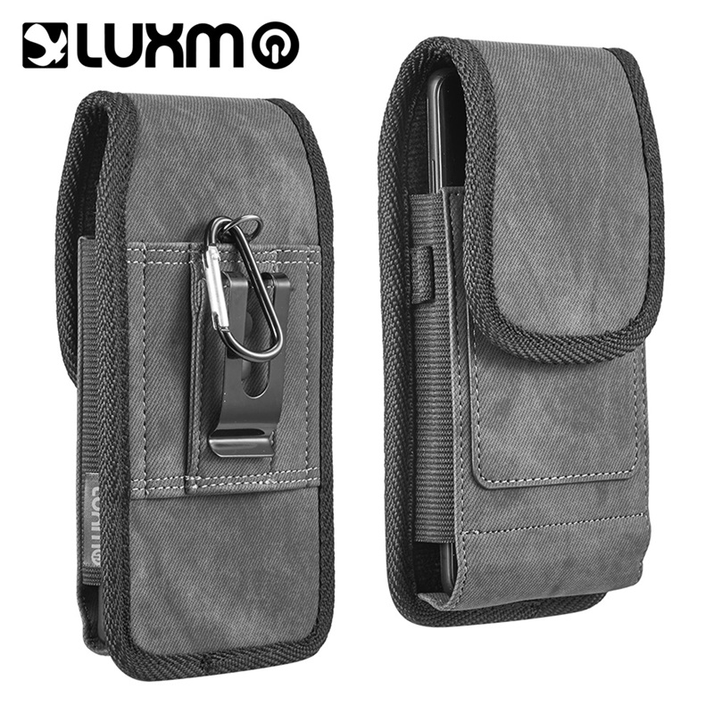 Vertical Denim Wallet & Pouch Case Cover with Belt loop Holster Clip