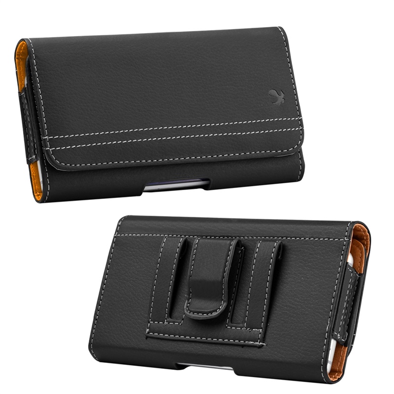 Leather Wallet Case Cover Flip Stand Embossed Clip Strap