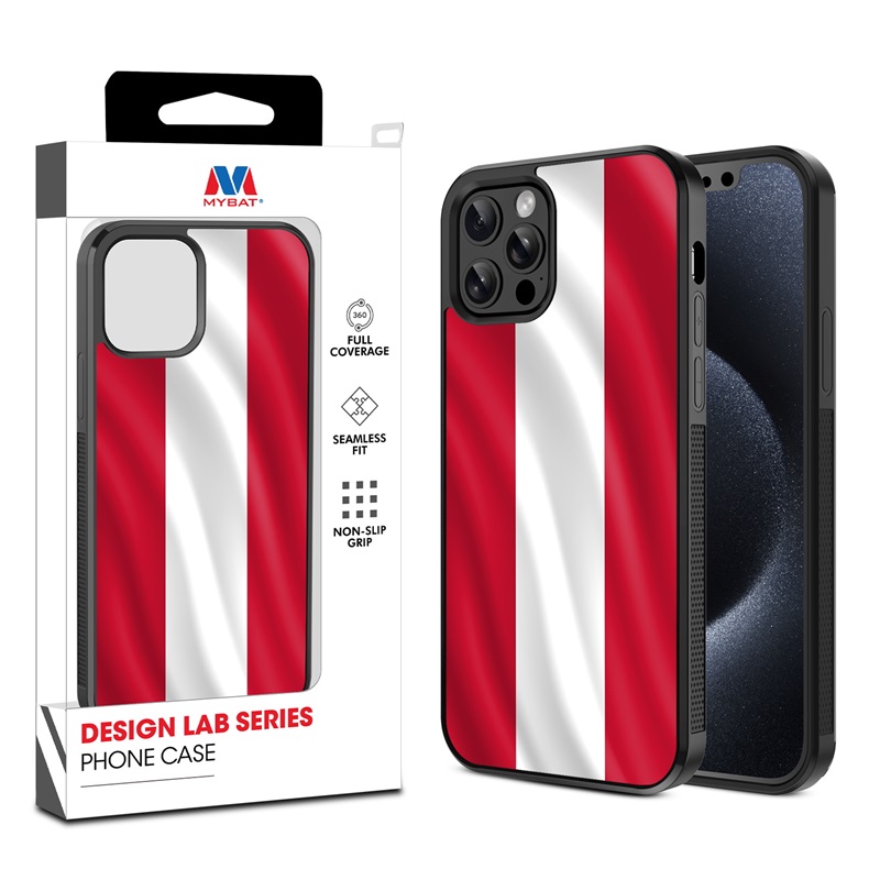 MyBat Design Lab Series Case for Apple iPhone 12 - 12 Pro (6.1) - Austria Flag