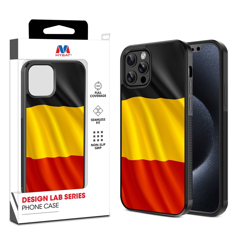 MyBat Design Lab Series Case for Apple iPhone 12 - 12 Pro (6.1) - Belgium Flag