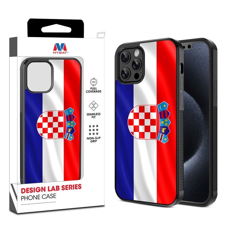 MyBat Design Lab Series Case for Apple iPhone 12 - 12 Pro (6.1) - Croatia Flag