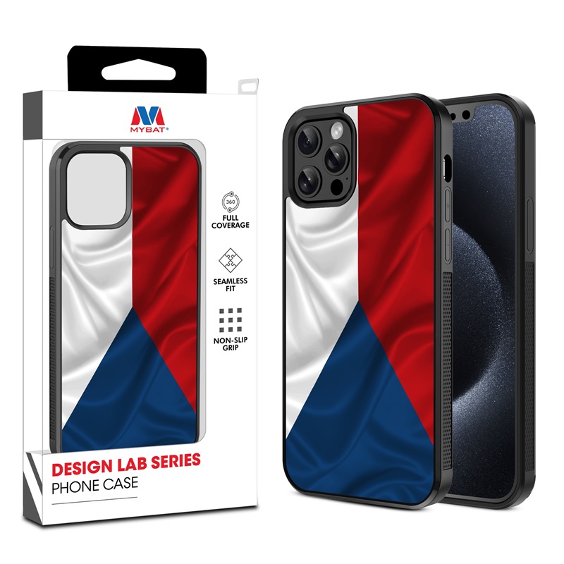 MyBat Design Lab Series Case for Apple iPhone 12 - 12 Pro (6.1) - Czechia Flag