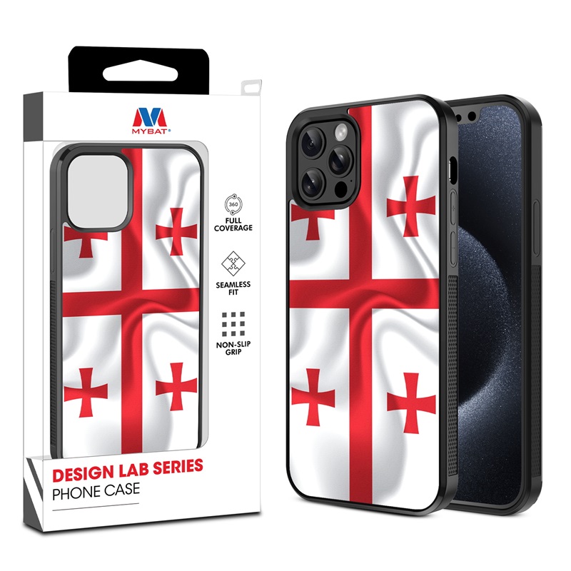 MyBat Design Lab Series Case for Apple iPhone 12 - 12 Pro (6.1) - Georgia Flag