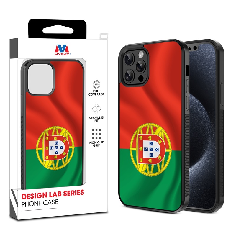 MyBat Design Lab Series Case for Apple iPhone 12 - 12 Pro (6.1) - Portugal Flag
