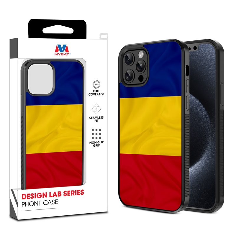 MyBat Design Lab Series Case for Apple iPhone 12 - 12 Pro (6.1) - Romania Flag