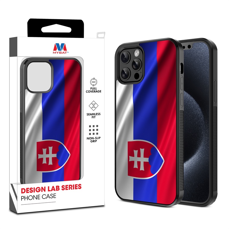MyBat Design Lab Series Case for Apple iPhone 12 - 12 Pro (6.1) - Slovakia Flag