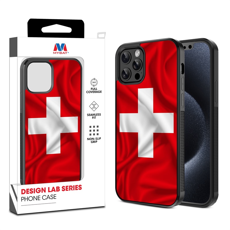 MyBat Design Lab Series Case for Apple iPhone 12 - 12 Pro (6.1) - Switzerland Flag