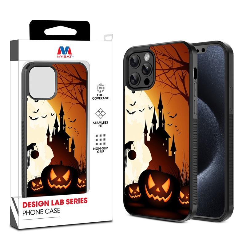 MyBat Design Lab Series Case for Apple iPhone 12 - 12 Pro (6.1) - Spooky Pumpkin Patch