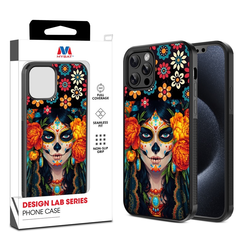 MyBat Design Lab Series Case for Apple iPhone 12 - 12 Pro (6.1) - Dia De Los Muertos