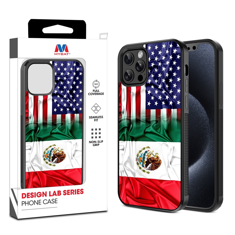 MyBat Design Lab Series Case for Apple iPhone 12 (6.1) - 12 Pro (6.1) - American Flag