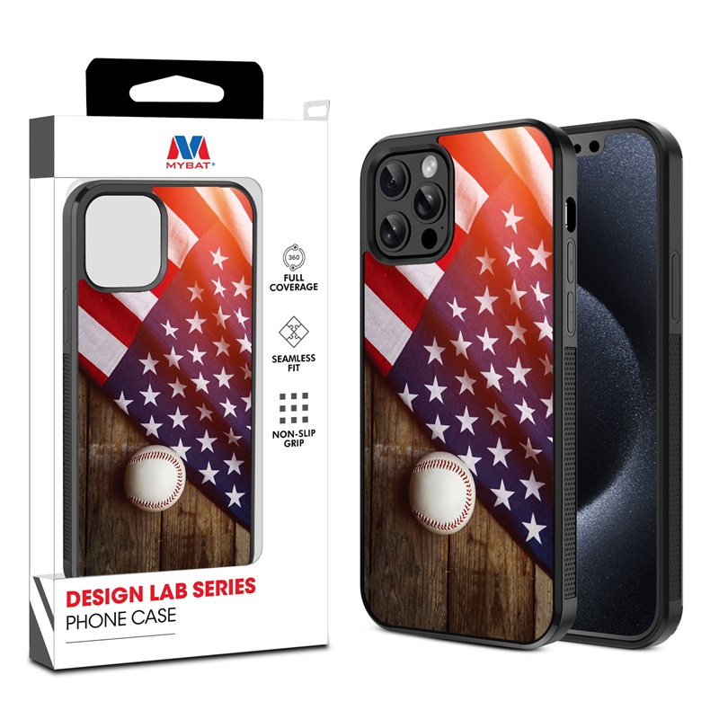 MyBat Design Lab Series Case for Apple iPhone 12 - 12 Pro (6.1) - Patriotic Pitch