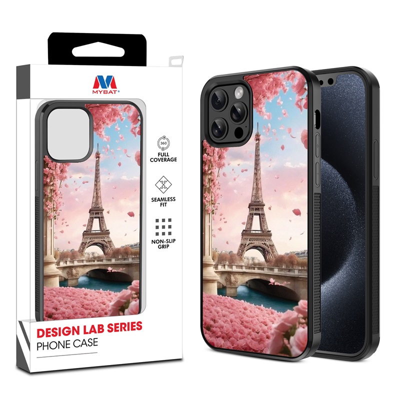 MyBat Design Lab Series Case for Apple iPhone 12 - 12 Pro (6.1) - Paris In Bloom