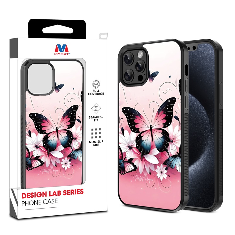 MyBat Design Lab Series Case for Apple iPhone 12 - 12 Pro (6.1) - Butterfly Bouquet