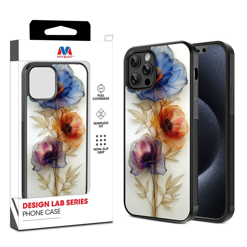 MyBat Design Lab Series Case for Apple iPhone 12 - 12 Pro (6.1) - Pressed Flowers