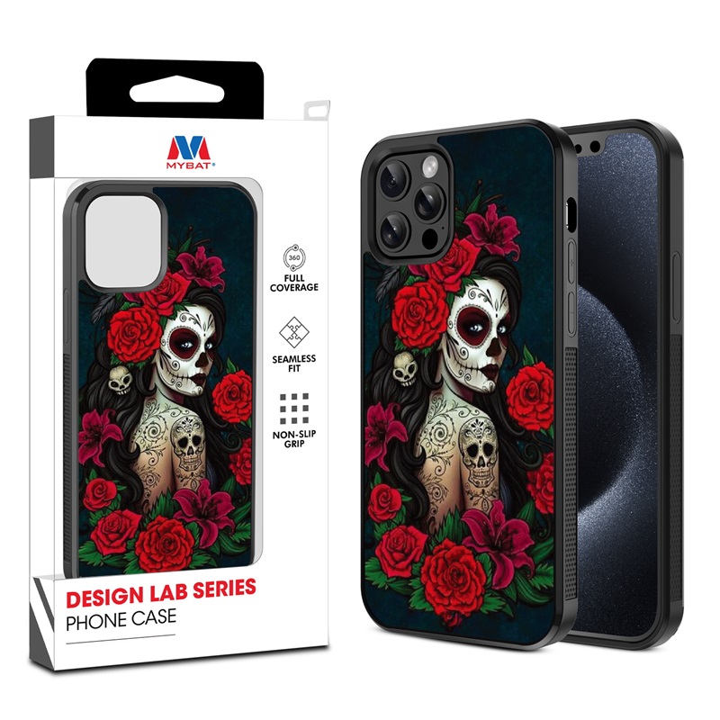 MyBat Design Lab Series Case for Apple iPhone 12 - 12 Pro (6.1) - Lady Of The Dead