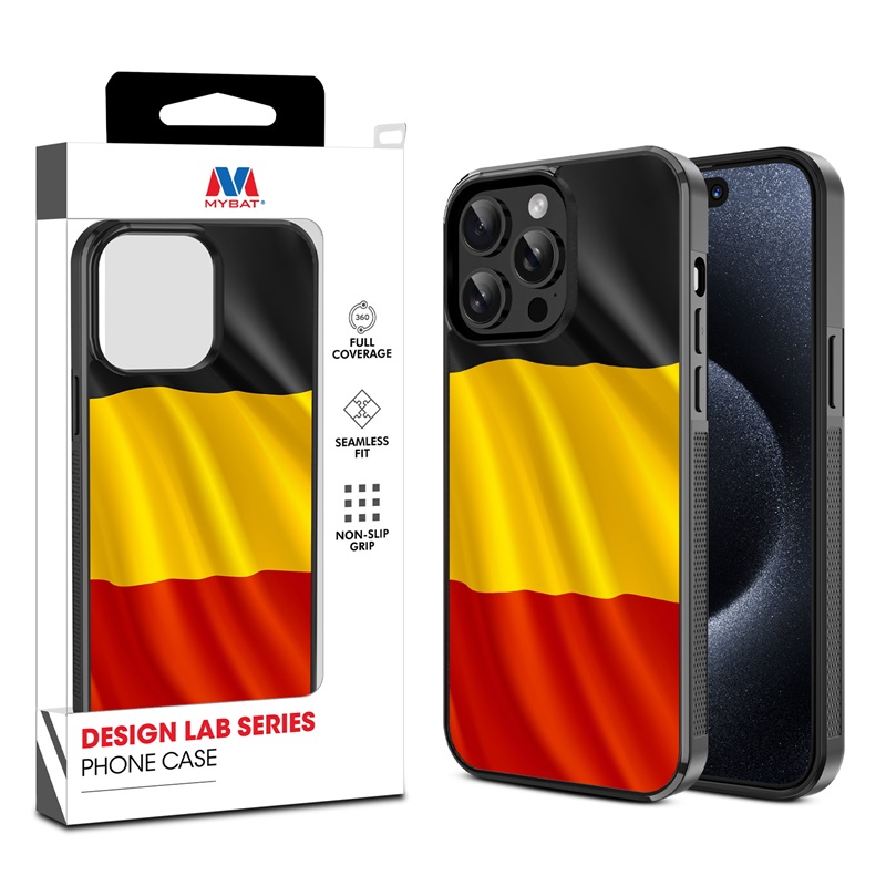 MyBat Design Lab Series Case for Apple iPhone 14 Pro (6.1) - Belgium Flag