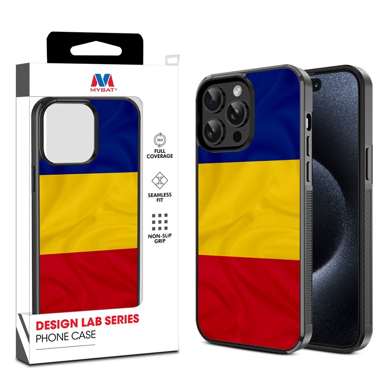 MyBat Design Lab Series Case for Apple iPhone 14 Pro (6.1) - Romania Flag