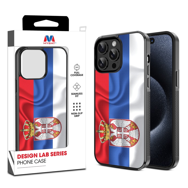 MyBat Design Lab Series Case for Apple iPhone 14 Pro (6.1) - Serbia Flag
