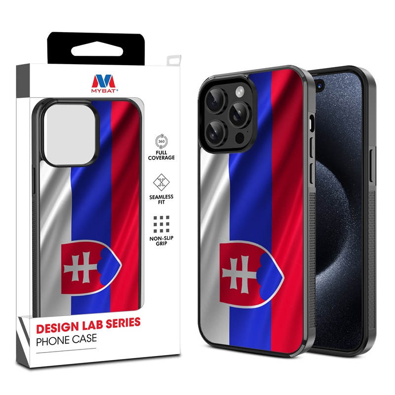 MyBat Design Lab Series Case for Apple iPhone 14 Pro (6.1) - Slovakia Flag
