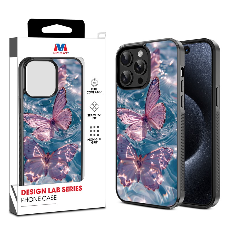 MyBat Design Lab Series Case for Apple iPhone 14 Pro (6.1) - Floating Butterflies