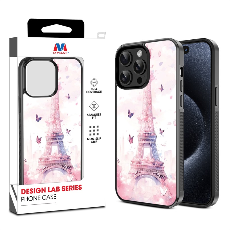 MyBat Design Lab Series Case for Apple iPhone 14 Pro (6.1) - Parisian Butterflies