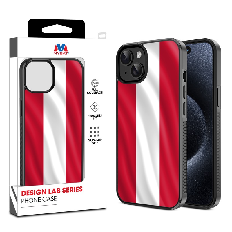 MyBat Design Lab Series Case for Apple iPhone 15 (6.1) - Austria Flag