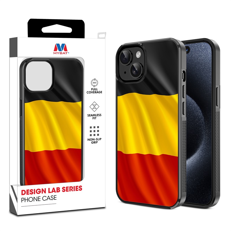 MyBat Design Lab Series Case for Apple iPhone 15 (6.1) - Belgium Flag