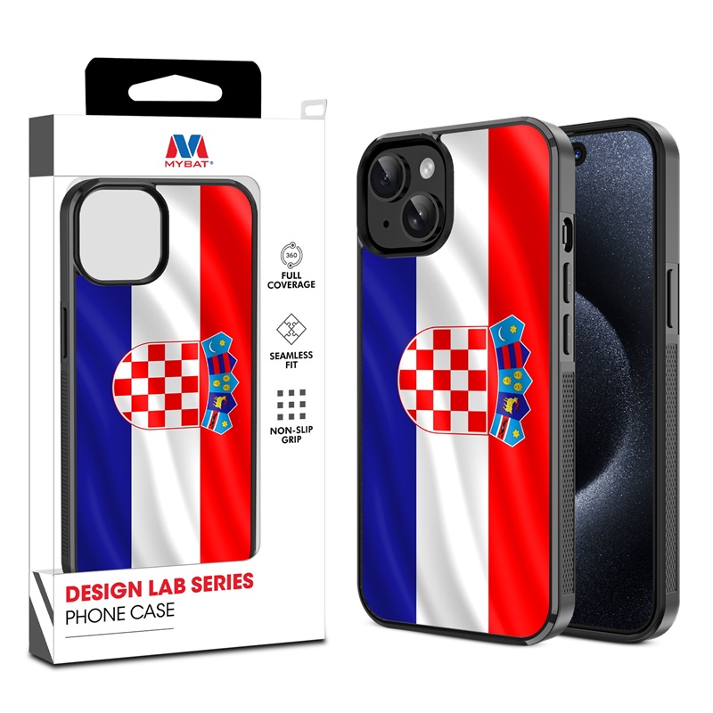 MyBat Design Lab Series Case for Apple iPhone 15 (6.1) - Croatia Flag