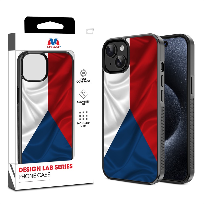 MyBat Design Lab Series Case for Apple iPhone 15 (6.1) - Czechia Flag