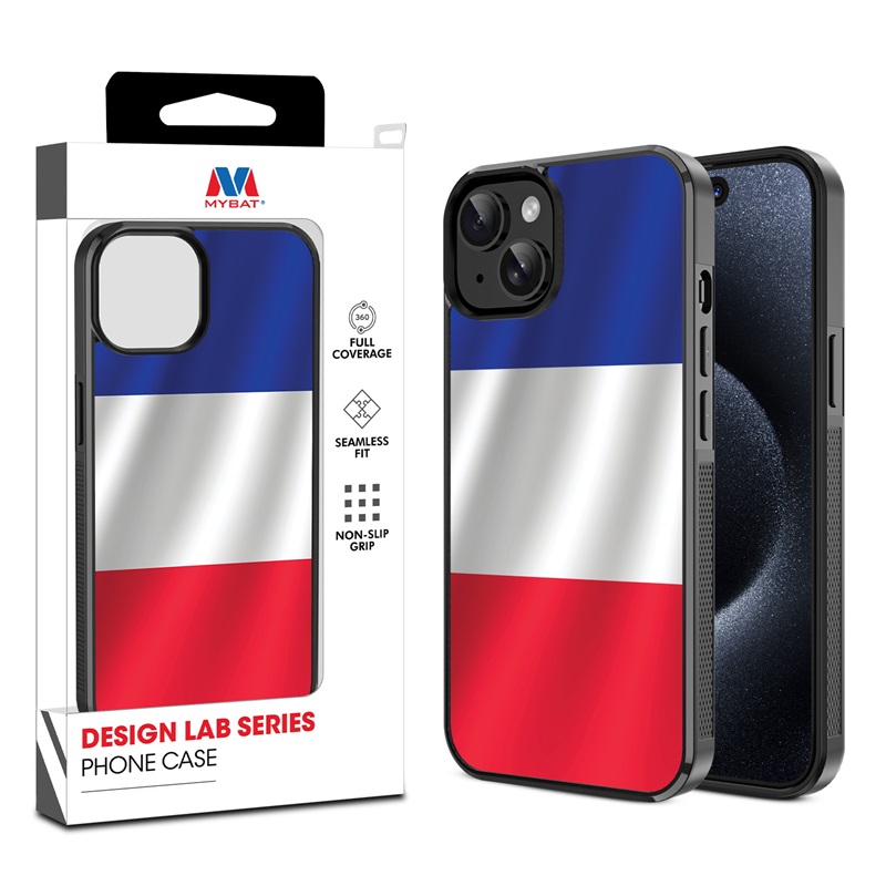 MyBat Design Lab Series Case for Apple iPhone 15 (6.1) - France Flag