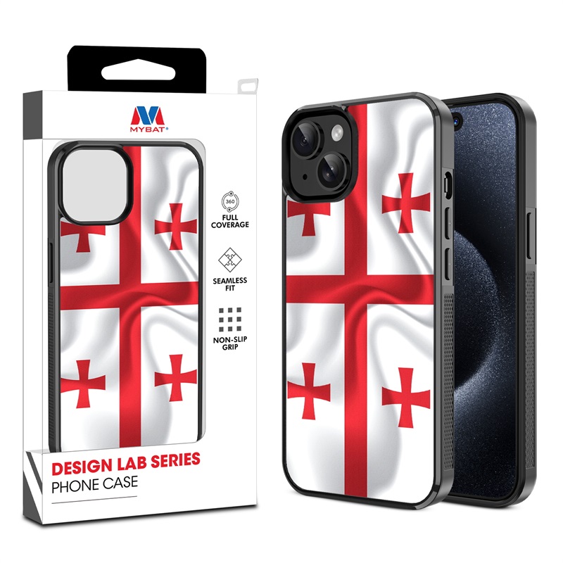 MyBat Design Lab Series Case for Apple iPhone 15 (6.1) - Georgia Flag