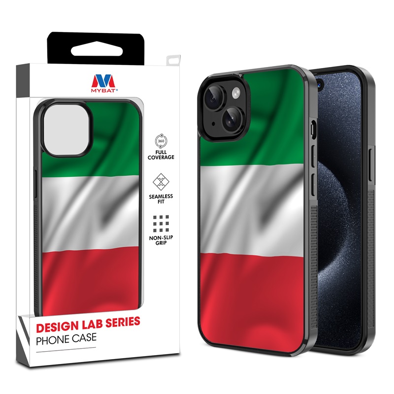 MyBat Design Lab Series Case for Apple iPhone 15 (6.1) - Italy Flag