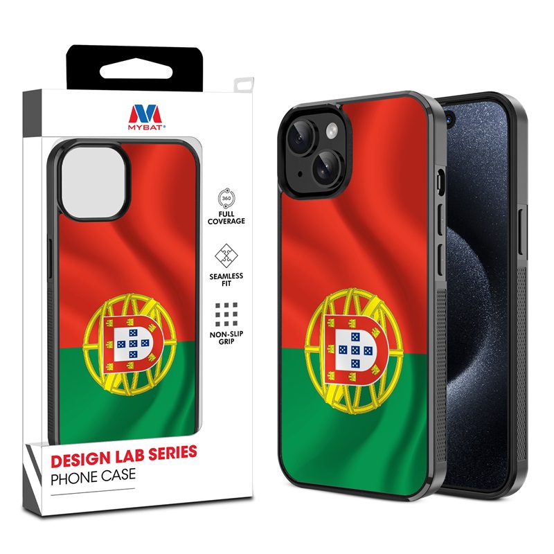 MyBat Design Lab Series Case for Apple iPhone 15 (6.1) - Portugal Flag