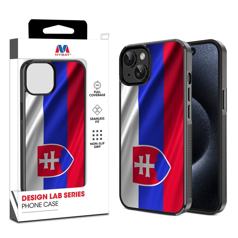 MyBat Design Lab Series Case for Apple iPhone 15 (6.1) - Slovakia Flag