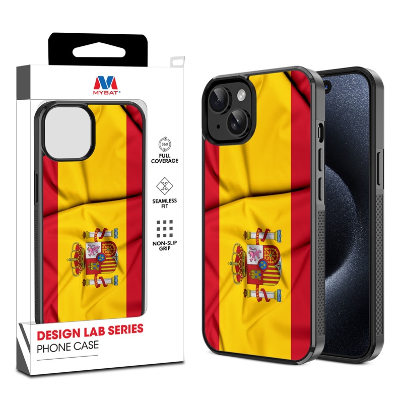 MyBat Design Lab Series Case for Apple iPhone 15 (6.1) - Spain Flag