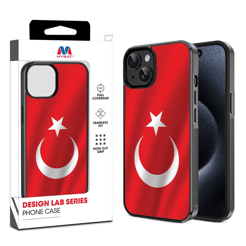 MyBat Design Lab Series Case for Apple iPhone 15 (6.1) - Turkey Flag