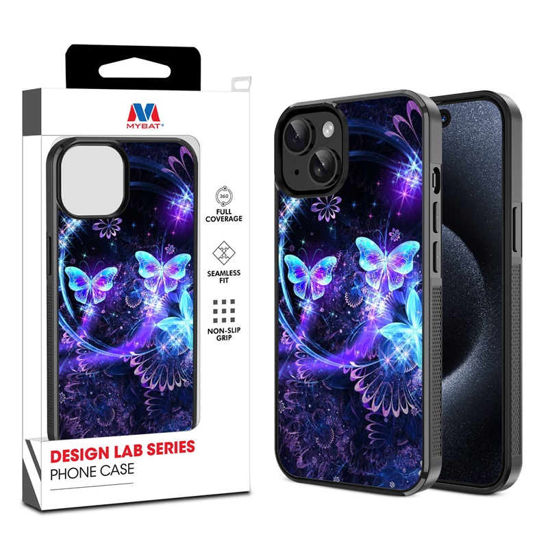 MyBat Design Lab Series Case for Apple iPhone 15 (6.1) - Butterfly Magic