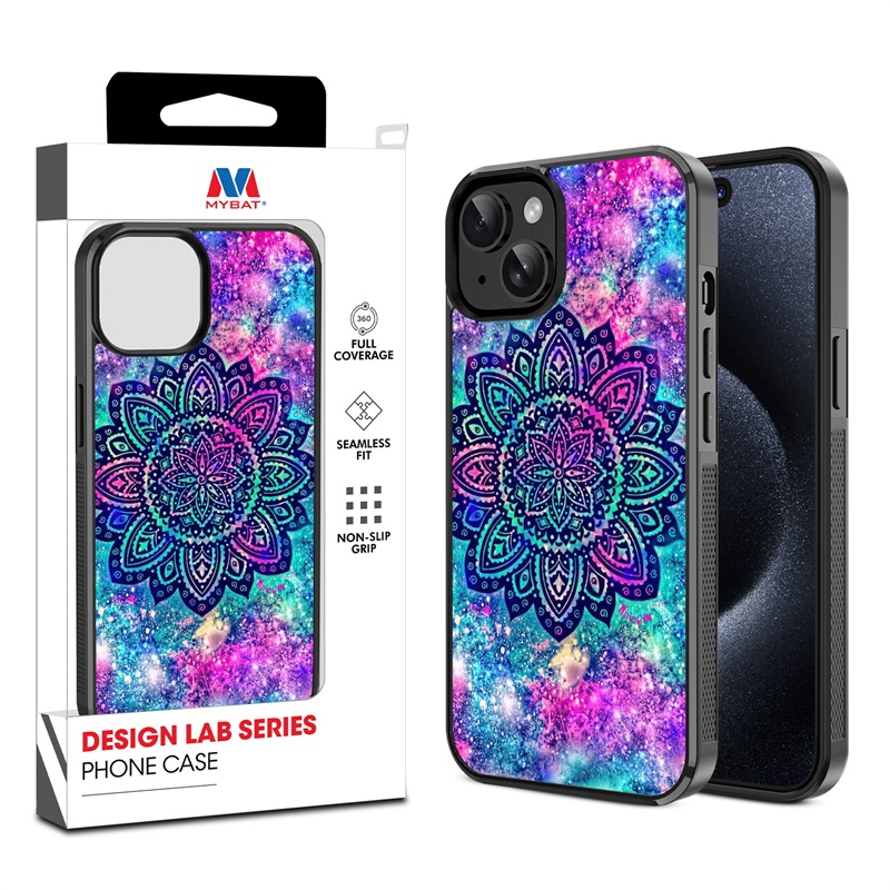 MyBat Design Lab Series Case for Apple iPhone 15 (6.1) - Cosmic Mandala