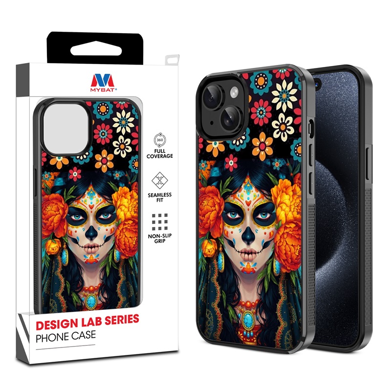 MyBat Design Lab Series Case for Apple iPhone 15 (6.1) - Dia De Los Muertos
